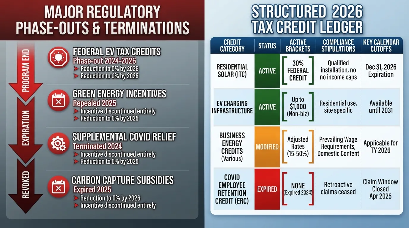 Regulations Phase-Outs and 2026 Tax Credits Timeline