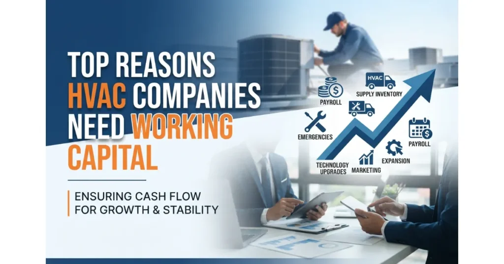 Top Reasons HVAC Companies Need Working Capital for business growth and cash flow