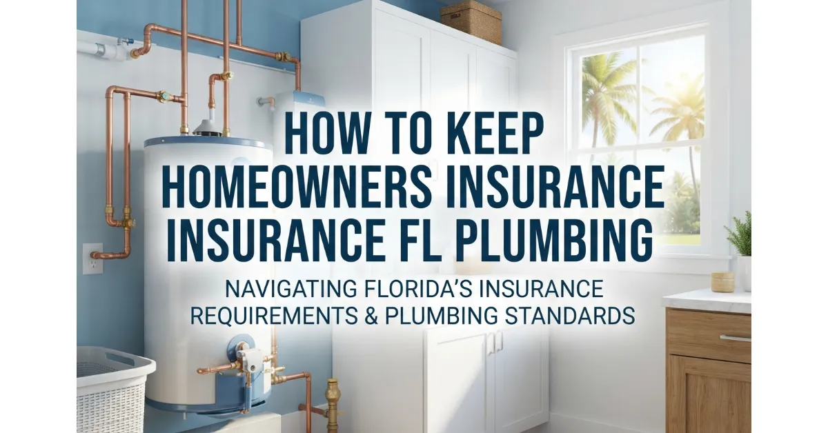 How to keep homeowners insurance FL plumbing with a water heater and copper pipes